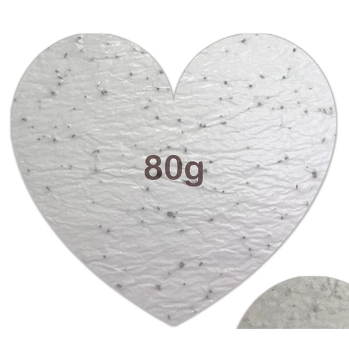image du produit Carte en papier de graines forme de cœur 80g - 80 x 90 mm