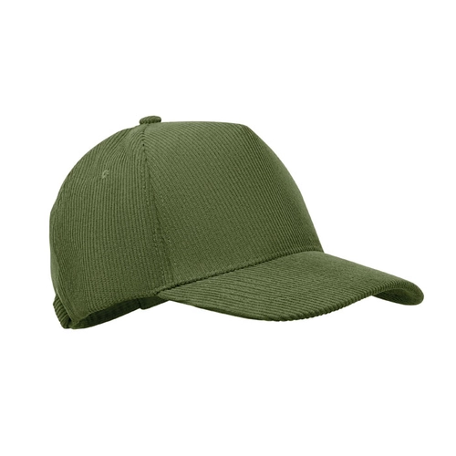 image du produit Casquette de baseball à 5 panneaux en velours côtelé de polyester
