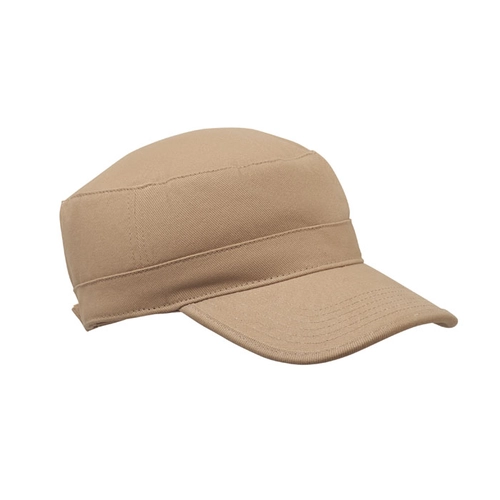 image du produit Casquette militaire en coton brossé 260gr/m² avec bande de transpiration