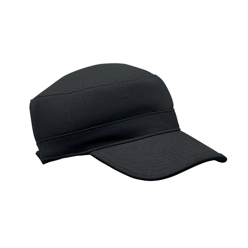 image du produit Casquette militaire en coton brossé 260gr/m² avec bande de transpiration