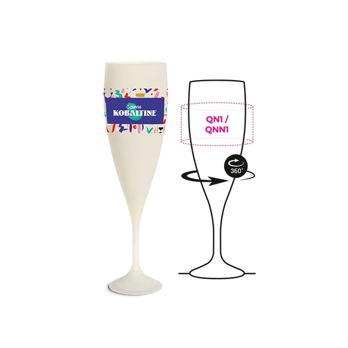 image du produit Flute à champagne réutilisable en biocomposite 14 cl  - Fabrication Française