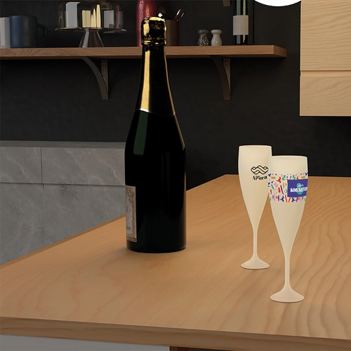 image du produit Flute à champagne réutilisable en biocomposite 14 cl  - Fabrication Française