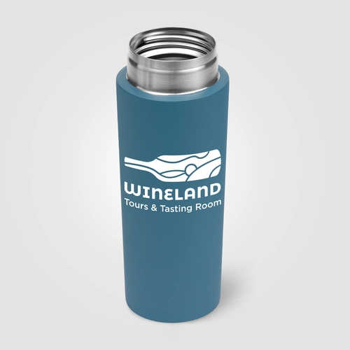 image du produit Gourde à couvercle étanche en acier inoxydable recyclé - 590 ml