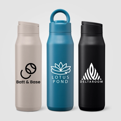 image du produit Gourde en Acier Inoxydable avec Support Selfie - 750 ml