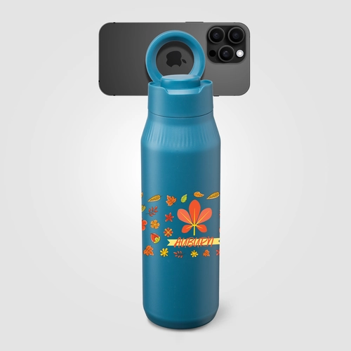 image du produit Gourde en Acier Inoxydable avec Support Selfie - 750 ml