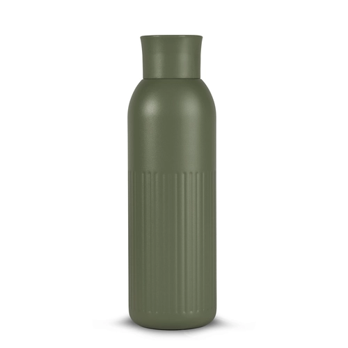 image du produit Gourde isotherme acier recyclé - 500 ml avec bouchon poussoir