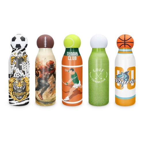 image du produit Gourde personnalisé aux oculeurs de votre sport 500ml - isotherme 