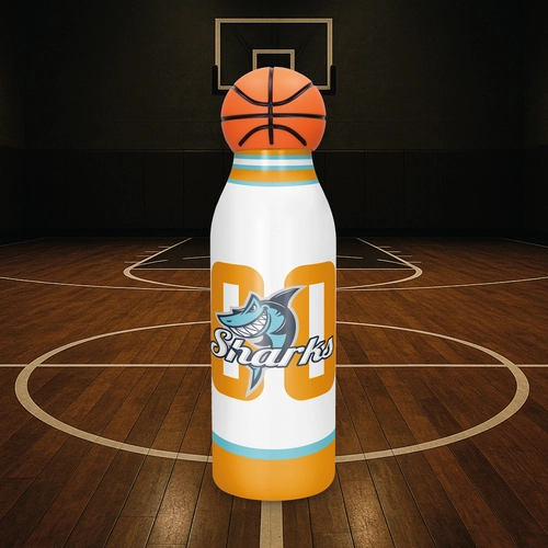 image du produit Gourde personnalisé aux oculeurs de votre sport 500ml - isotherme 