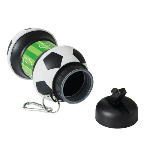image du produit Gourde pliable en silicone spécial football - 550 ml