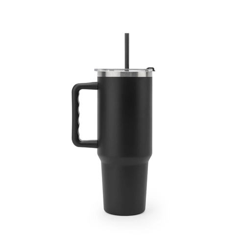 image du produit Grand gobelet de voyage en acier inoxydable (91% recyclé) avec double paroi isolée sous vide et finition mate 1300 mL