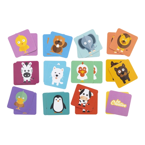 image du produit Jeu de mémory en papier avec motifs thématiques - fabrication europe