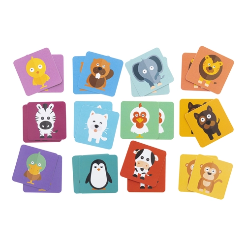 image du produit Jeu de mémory en papier avec motifs thématiques - fabrication europe