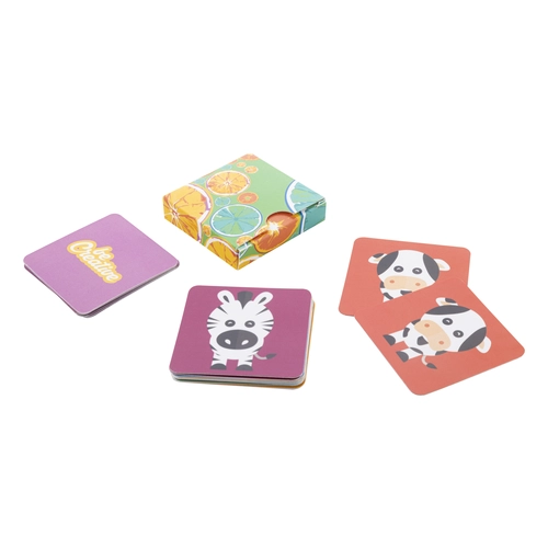 image du produit Jeu de mémory en papier avec motifs thématiques - fabrication europe