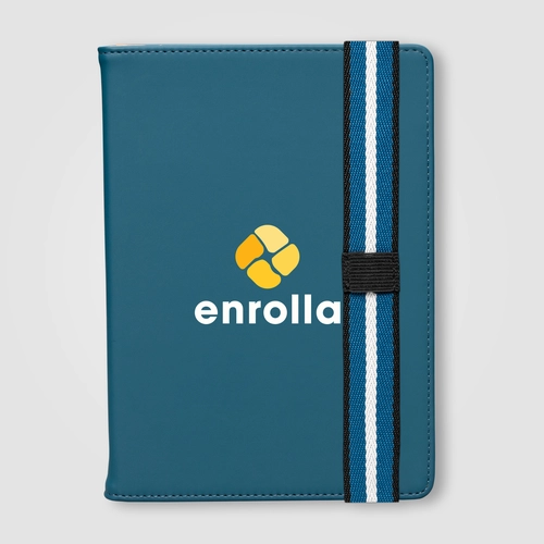 image du produit Journal rechargeable en PU recyclé à motif chevron – A5
