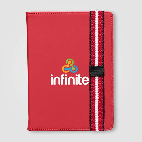 image du produit Journal rechargeable en PU recyclé à motif chevron – A5