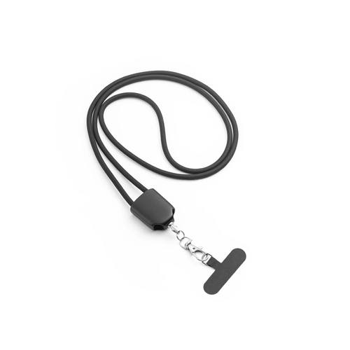 image du produit Lanière avec support pour smartphone inclus, câble USB-C et divers adaptateurs en ABS recyclé et TPE recyclé