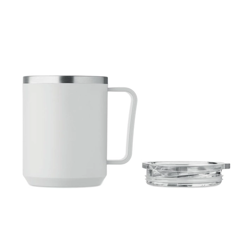 image du produit Mug à double paroi avec intérieur en acier inoxydable recyclé