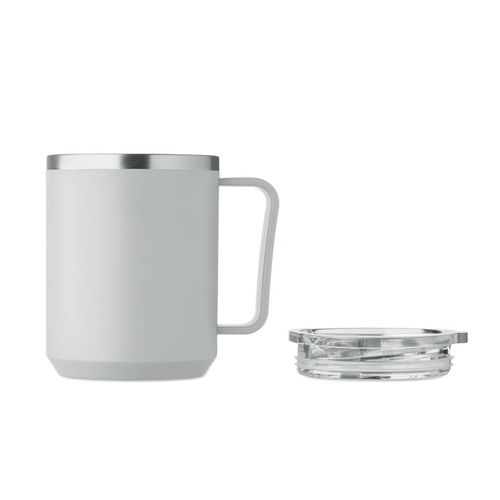 image du produit Mug à double paroi avec intérieur en acier inoxydable recyclé