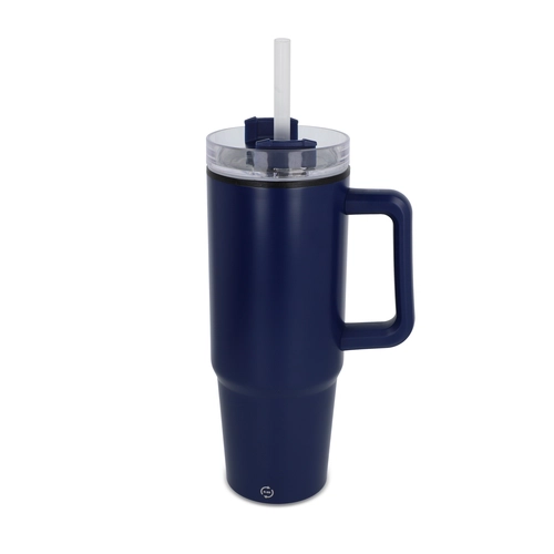 image du produit Mug isotherme avec poignée et paille 800ml