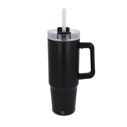 image du produit Mug isotherme avec poignée et paille 800ml