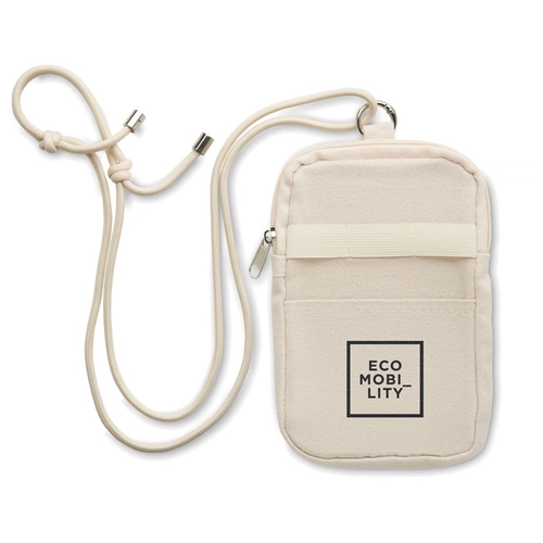 image du produit Pochette bandoulière pour smartphone en coton recyclé