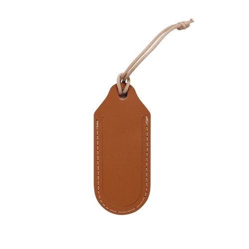 image du produit Porte-étiquette bagage cuir régénéré - made in France