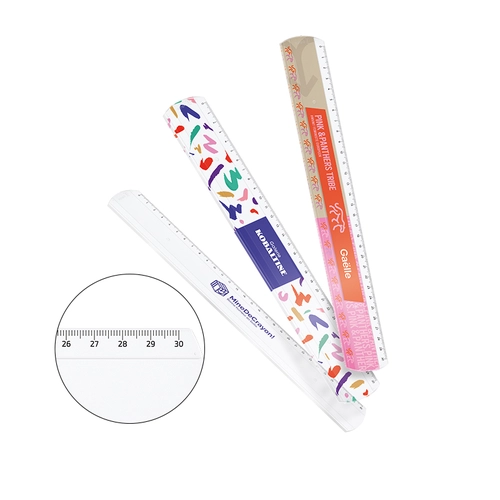 image du produit Règle plastique transparente fabriqué en France - 30 cm
