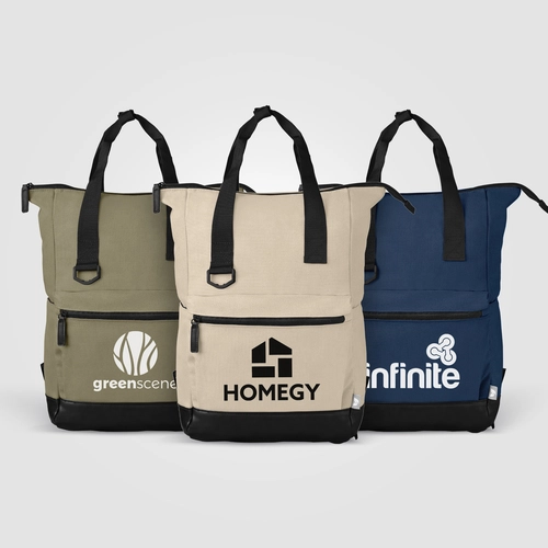image du produit Sac à dos fourre-tout en toile de coton recyclée - 17 L