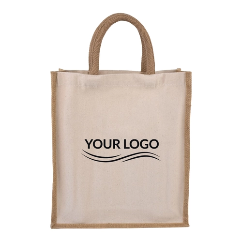 image du produit Sac cabas pour 3 bouteille en jute 100% naturelle