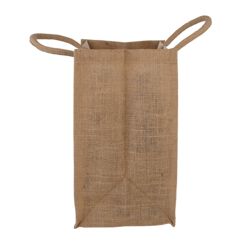 image du produit Sac cabas pour 4 bouteille en jute 100% naturelle