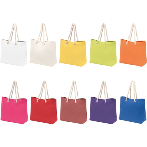 image du produit Sac de plage en polyester 300D - cordes en coton et œillets métal
