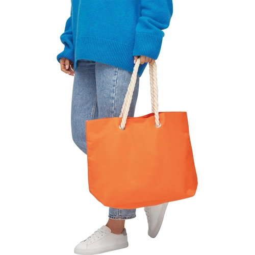 image du produit Sac de plage en polyester 300D - cordes en coton et œillets métal
