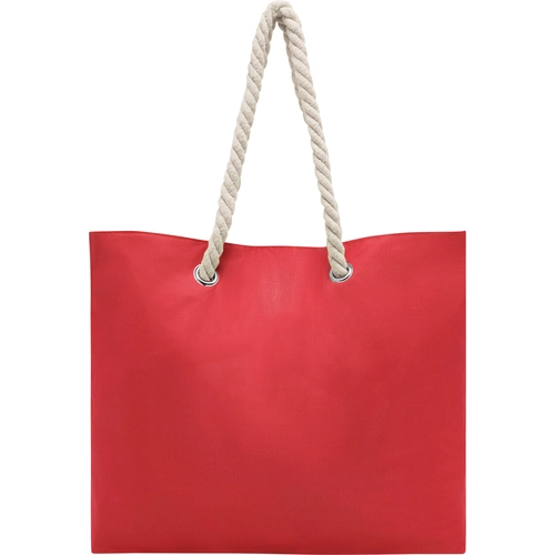 image du produit Sac de plage en polyester 300D - cordes en coton et œillets métal