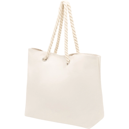 image du produit Sac de plage en polyester 300D - cordes en coton et œillets métal