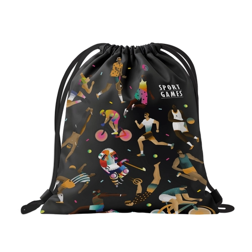 image du produit Sac ficelle 100% personnalisable en polyester waterproof 190G/M² - fabrication Europe