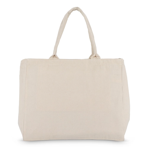 image du produit Sac fourre-tout en coton avec fermeture éclair