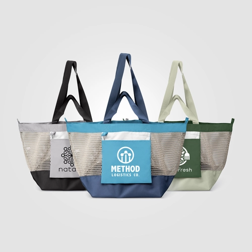 image du produit Sac fourre-tout en maille recyclée pliable – 45 L