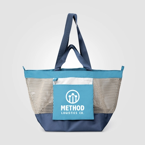 image du produit Sac fourre-tout en maille recyclée pliable – 45 L