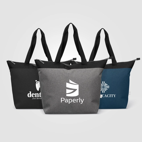 image du produit Sac isotherme 20L en polyester recyclé 600D avec fermeture zippée – 44 canettes