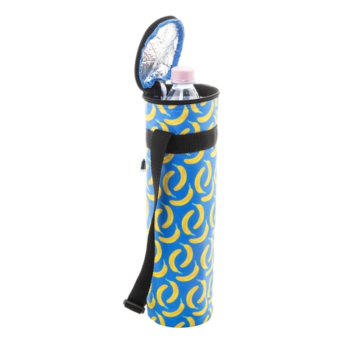 image du produit Sac isotherme bouteille zippé sur mesure en polyester RPET 600D