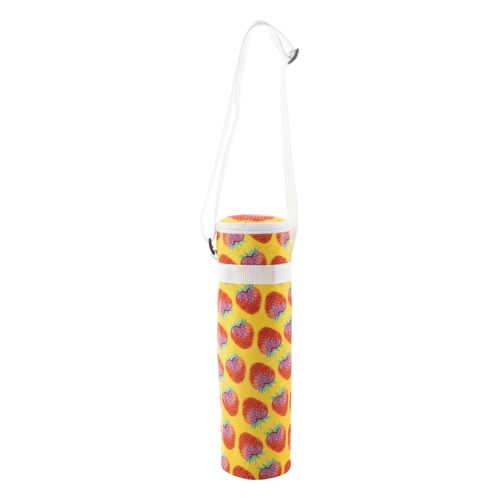 image du produit Sac isotherme bouteille zippé sur mesure en polyester RPET 600D