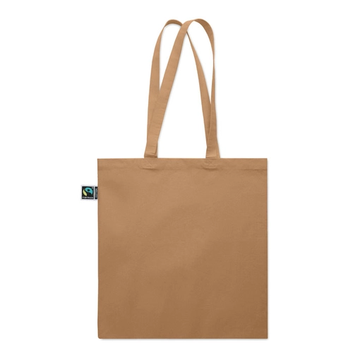image du produit Sac shopping en coton avec soufflet et longues anses