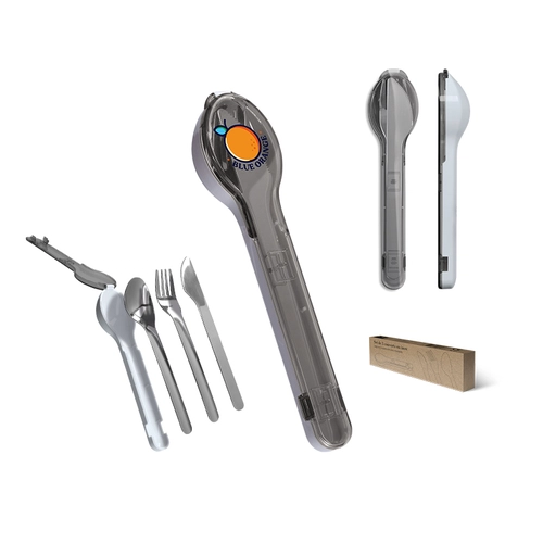 image du produit Set de 3 couverts en inox dans sa boite rigide