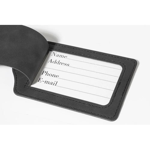 image du produit Set de voyage, porte-passeport et étiquette à bagages en PU recyclé