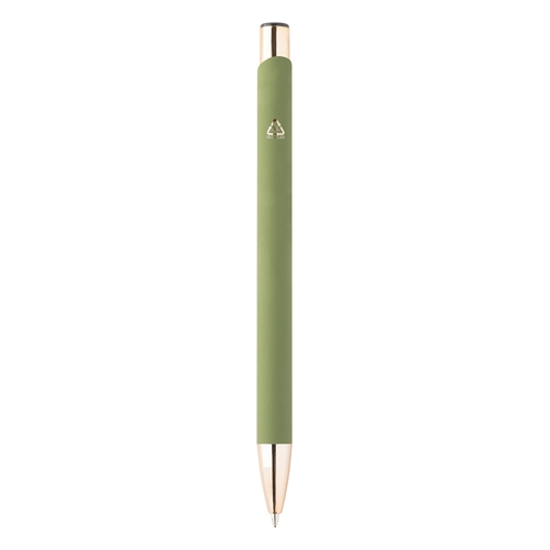 image du produit Stylo à bille en aluminium recyclé avec finition caoutchoutée