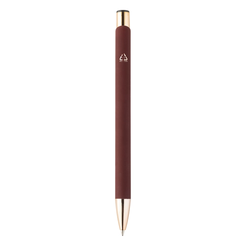 image du produit Stylo à bille en aluminium recyclé avec finition caoutchoutée