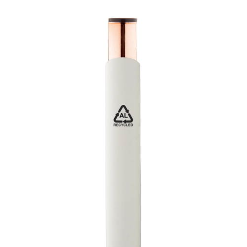 image du produit Stylo à bille en aluminium recyclé avec finition caoutchoutée