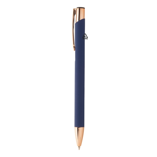 image du produit Stylo à bille en aluminium recyclé avec finition caoutchoutée