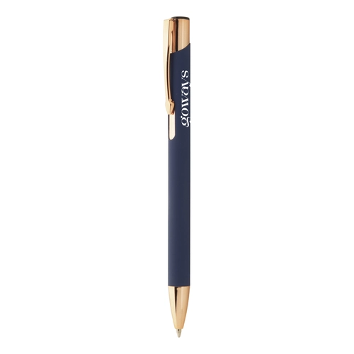 image du produit Stylo à bille en aluminium recyclé avec finition caoutchoutée