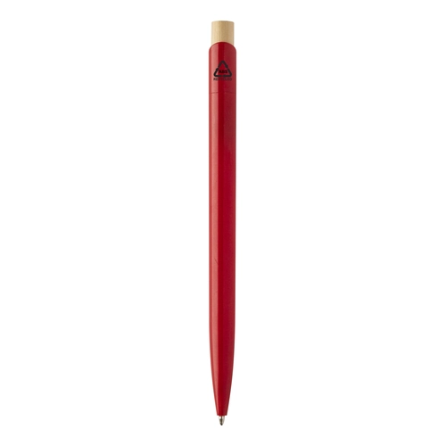 image du produit Stylo à bille en plastique ABS recyclé avec capuchon en bambou